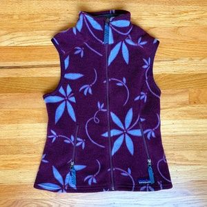 Patagonia Synchilla Fleece Vest Floral size S